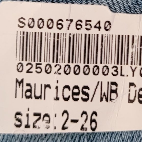 Maurices Denim Jeans  Size 2 Blue Jeans - Picture 7 of 7